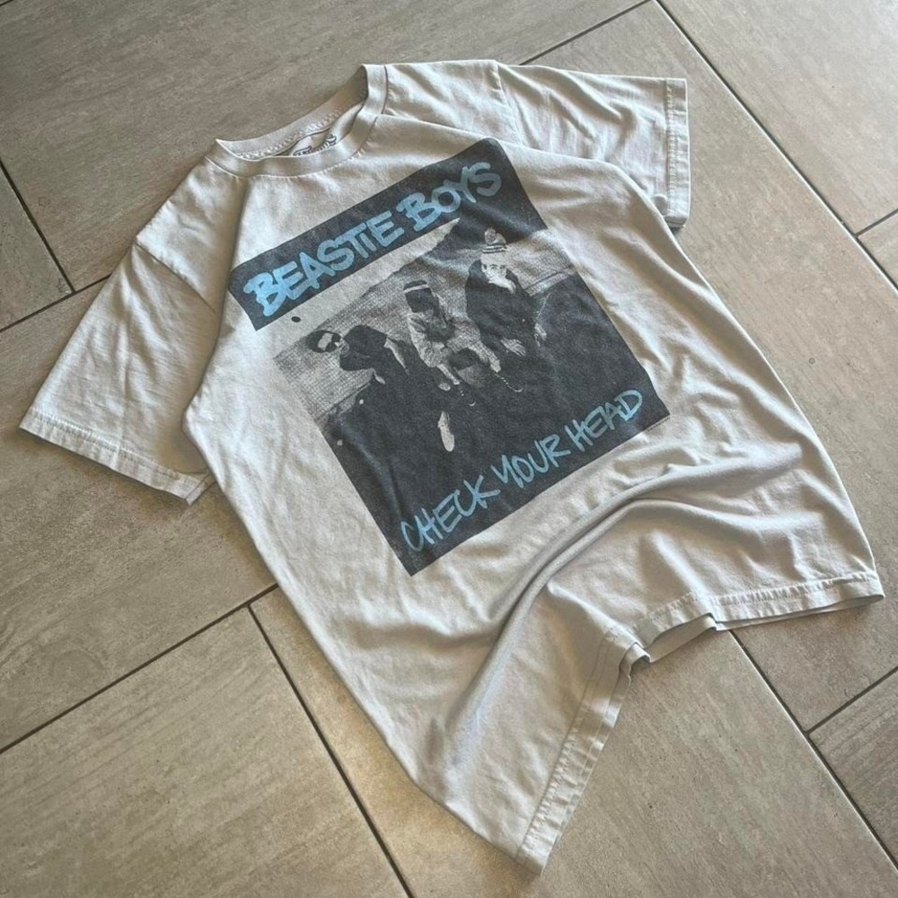 Beastie Boys Check Your Head Sixty Eight Graphic T-Shirt Grey Mens S - Picture 2 of 7